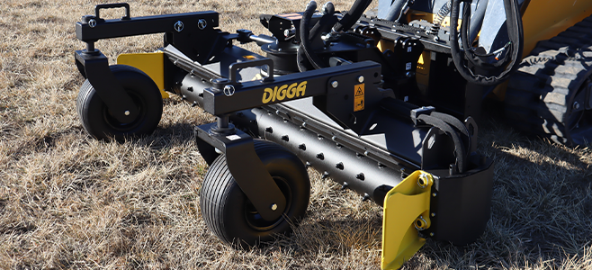 Power Rake for skid steer loaders - Digga North America